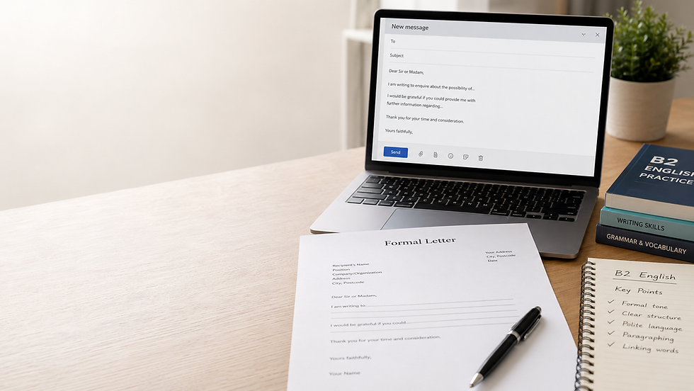 B2 First Formal Letter or Email: How to Write a Formal Response