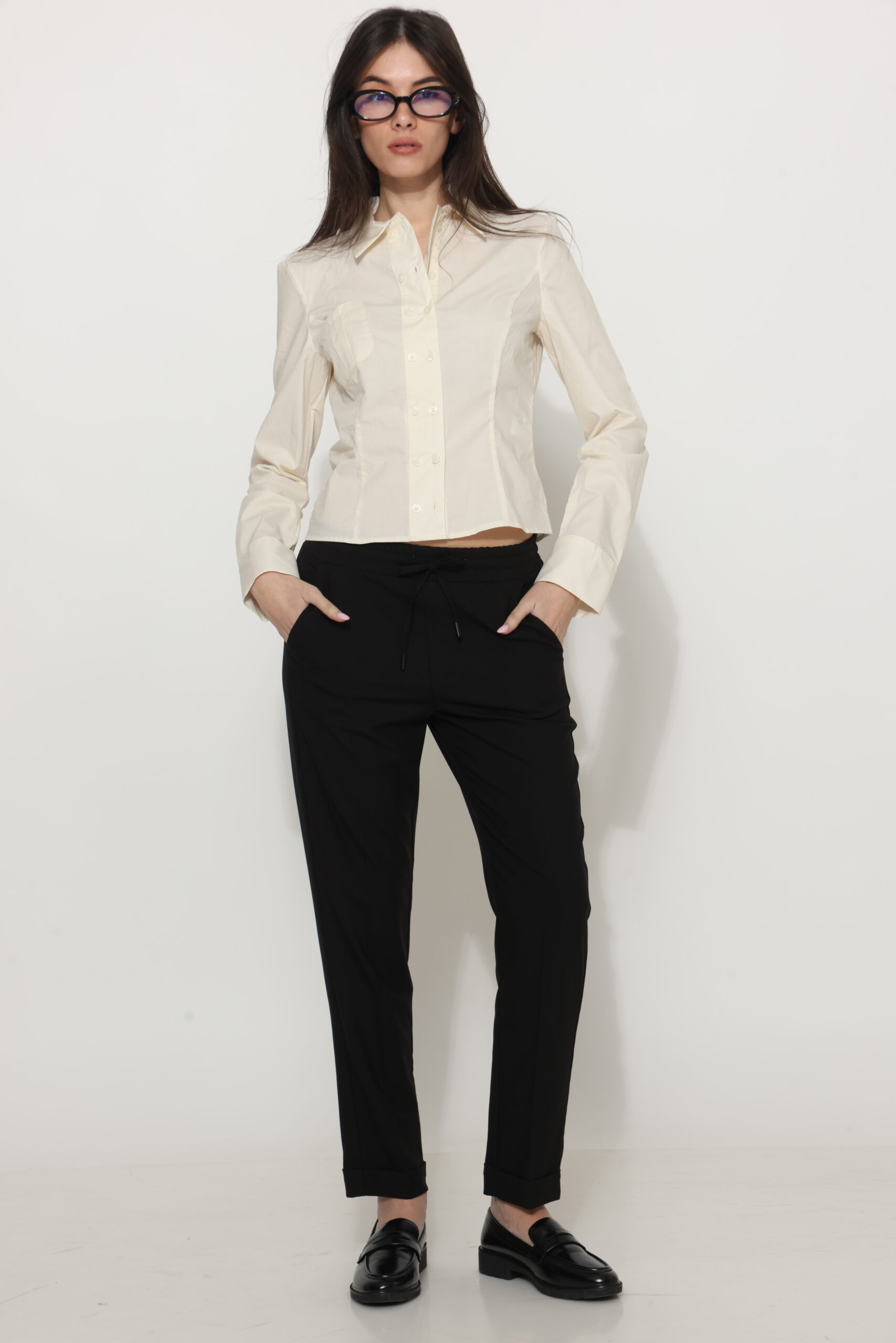 מכנס gato 276809 אלגנט loose reese שחור