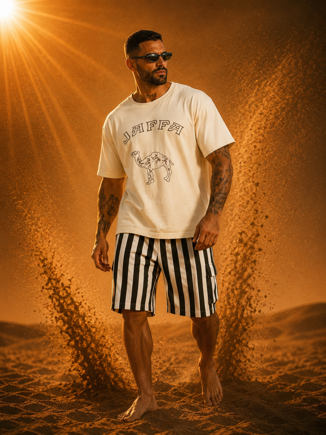 Camel Unisex Print T-shirt