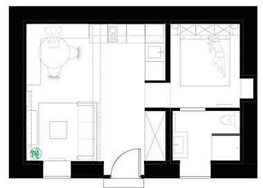 Plan de l'aménagement d'un appartement