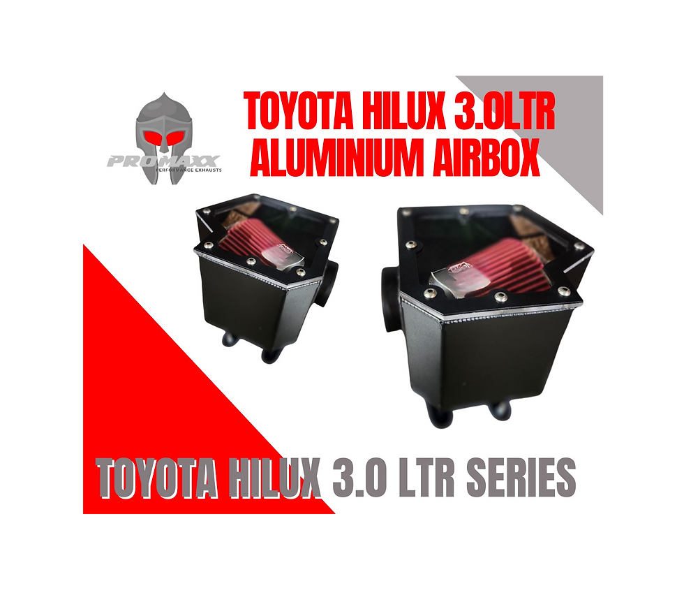 TOYOTA HILUX 3.0LTR 2007-15 ALUMINIUM AIRBOX and HIGH FLOW FILTER