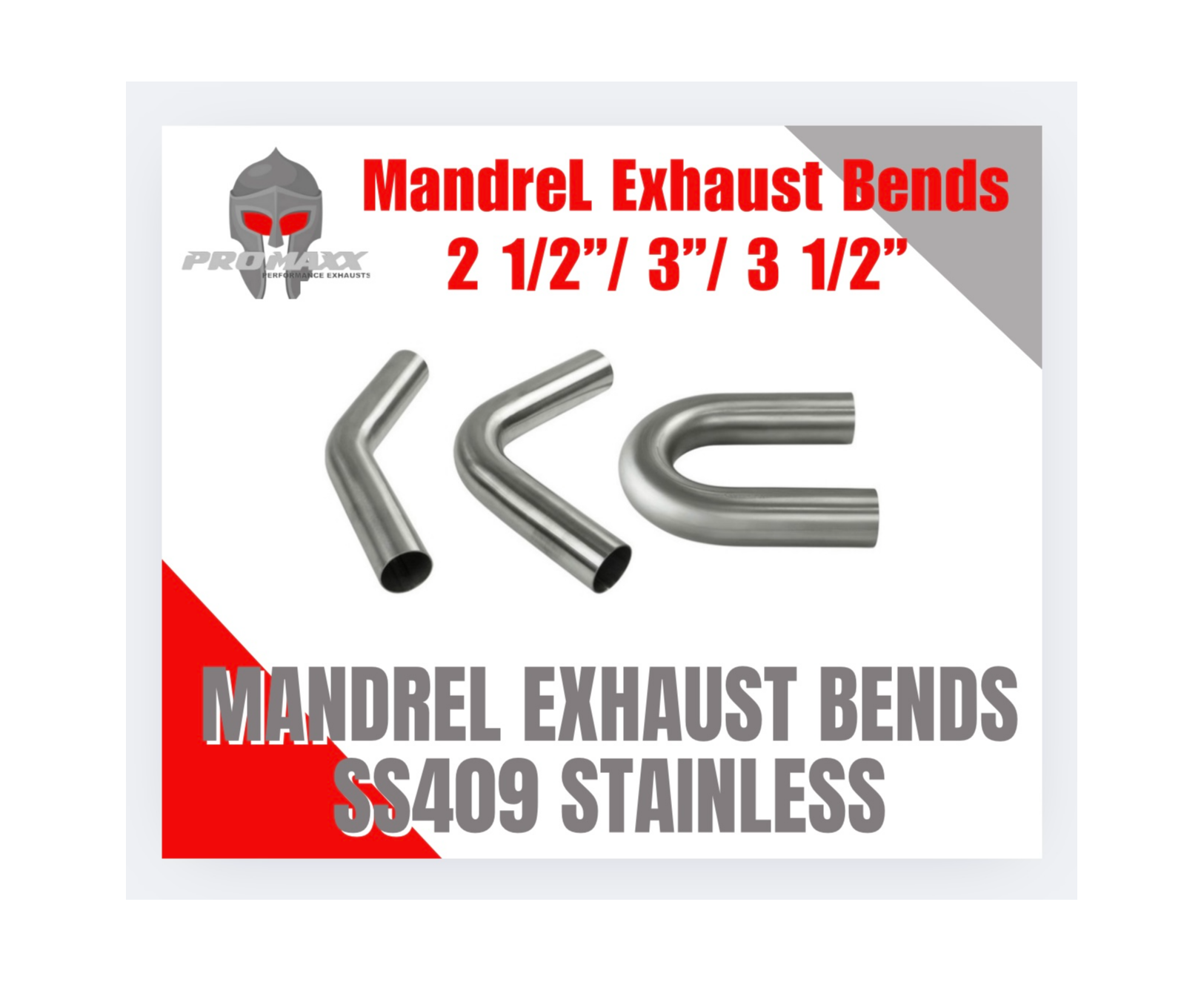 MANDREL BENDS - SS409 STAINLESS STEEL