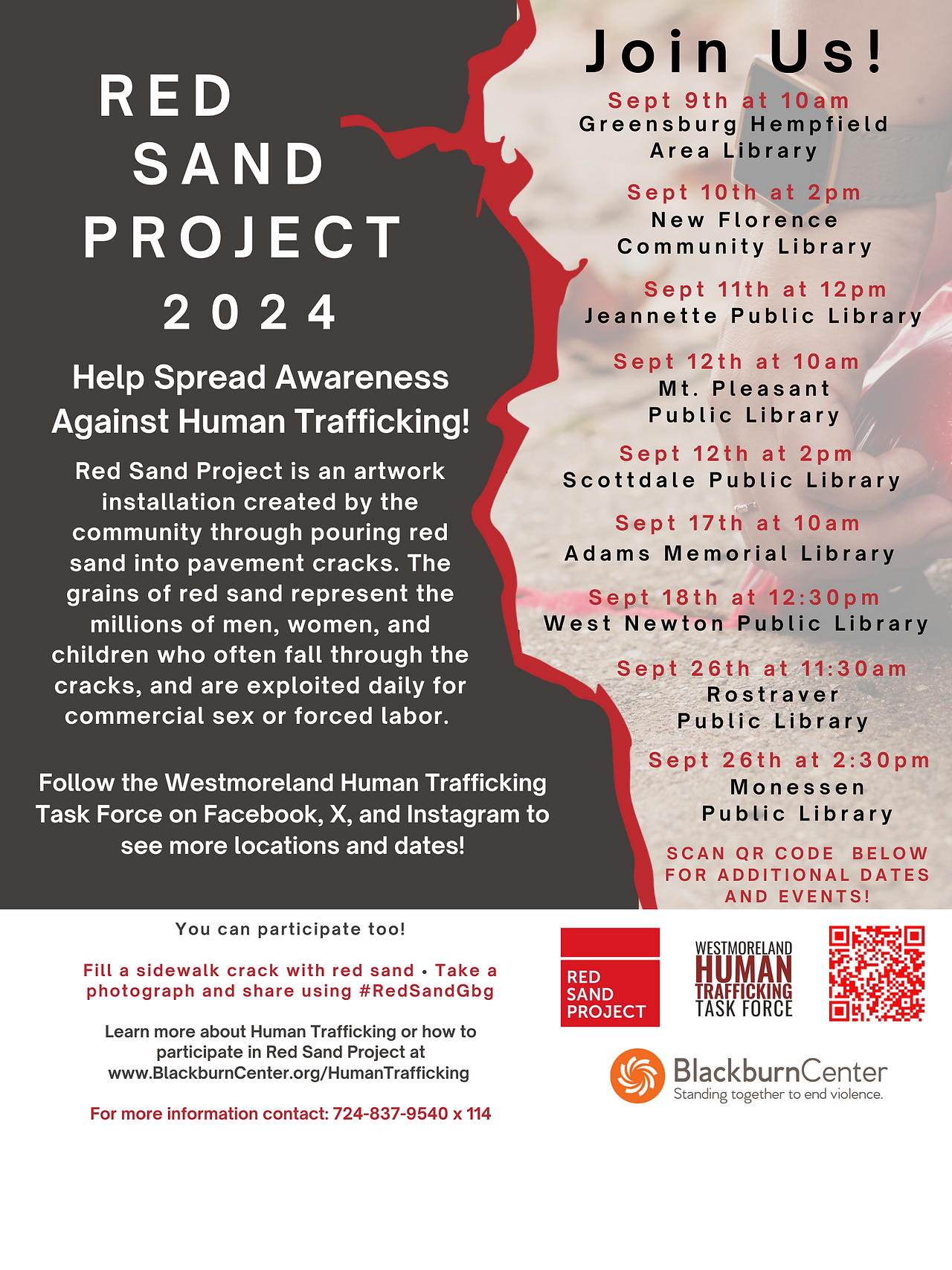 Red Sand Project Library Locations