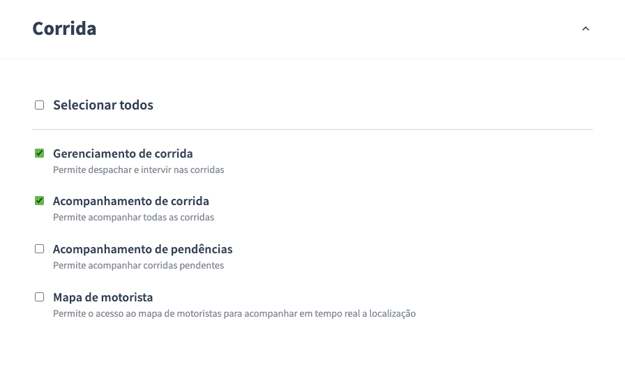 Novas permissões em "Minha Equipe"
