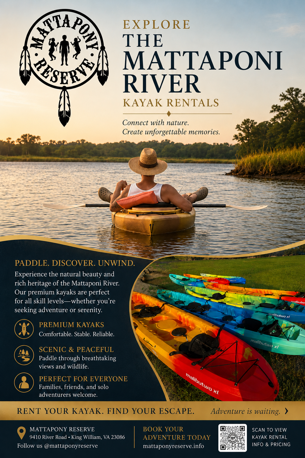 Kayaking at Mattapony Reserve Image