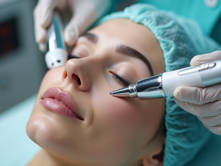 Solaria CO2 laser handpiece delivering precise skin treatment