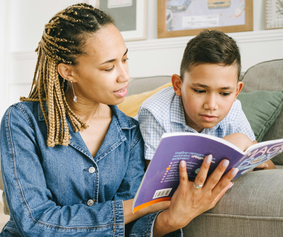 parent and child discussing social emotional learning elementary program at home