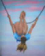 Focus on Aurelia Wallenda, Aurelia in Air, 22 x 18 (sold)
