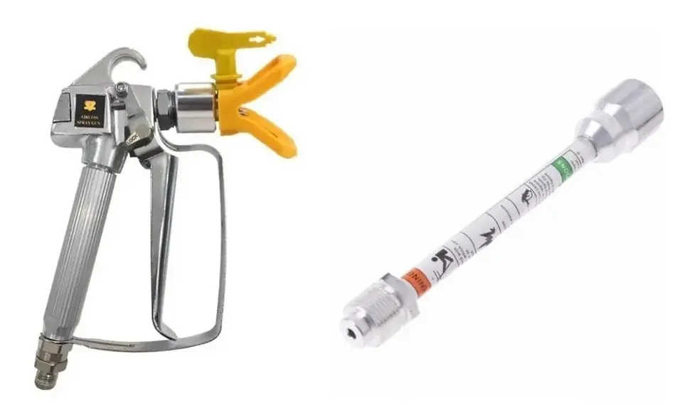 Pistola De Pintura Airless C/ Bico 517 + Extensor 30cm Nova