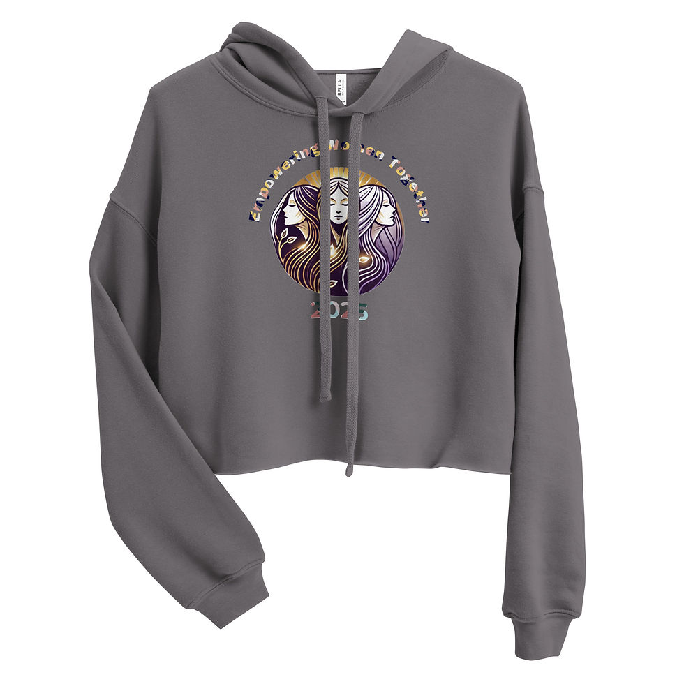 Thumbnail: Empowering Women Together Crop Hoodie