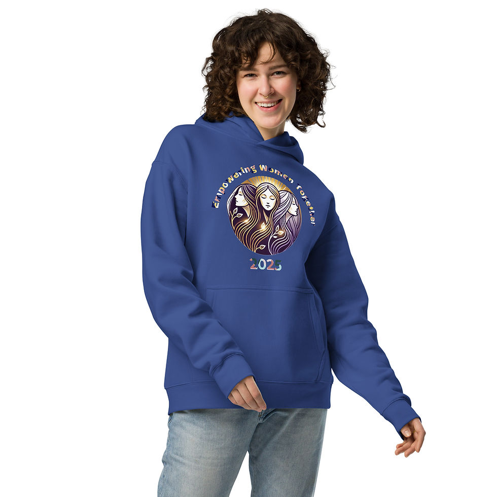 Thumbnail: Empowering Women Together Unisex Oversized Hoodie