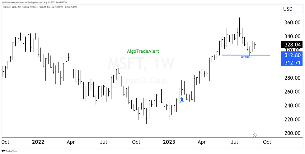 One of our favorite stocks Microsoft Tick Symbol MSFT