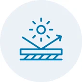 Resistenza certificata a solve, vento, pioggia etc fino a 30 anni.webp