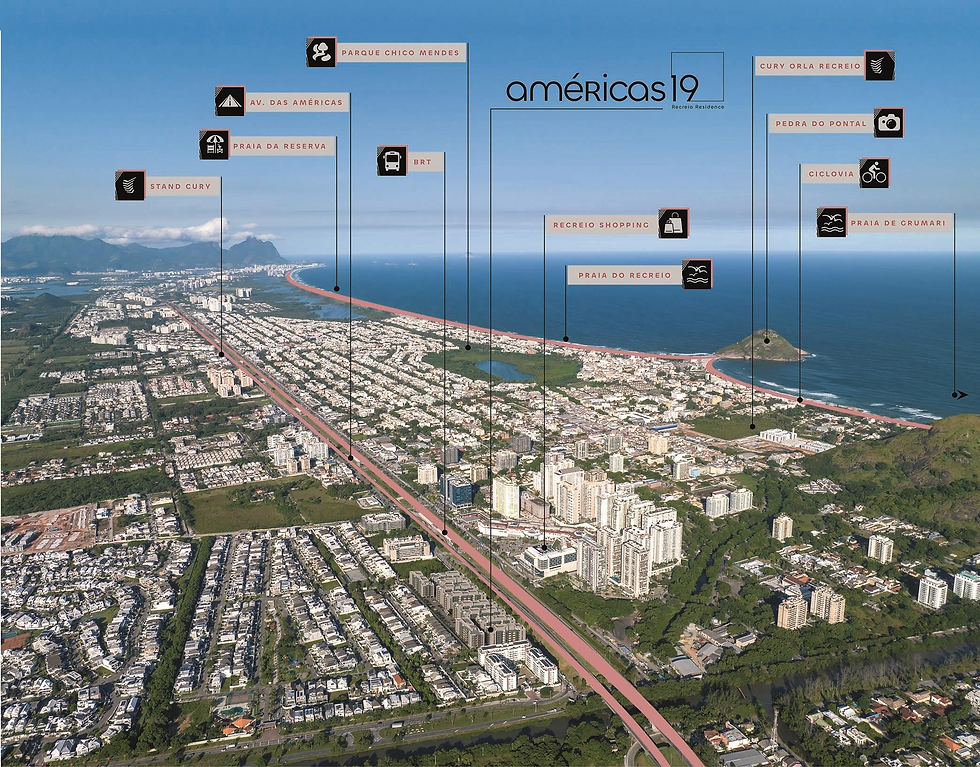 localização aerea Americas 19