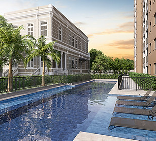 piscina luzes do rio - cury construtora