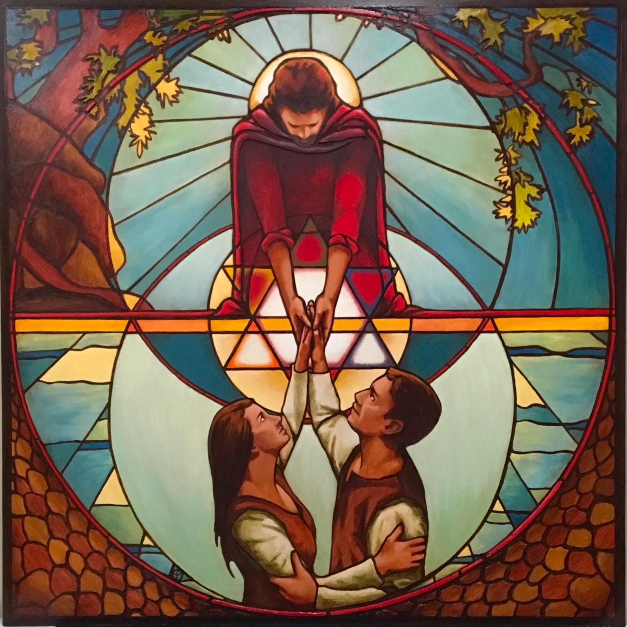 "At-One-Ment", 8x8" - Canvas - Fine Art Giclee Print