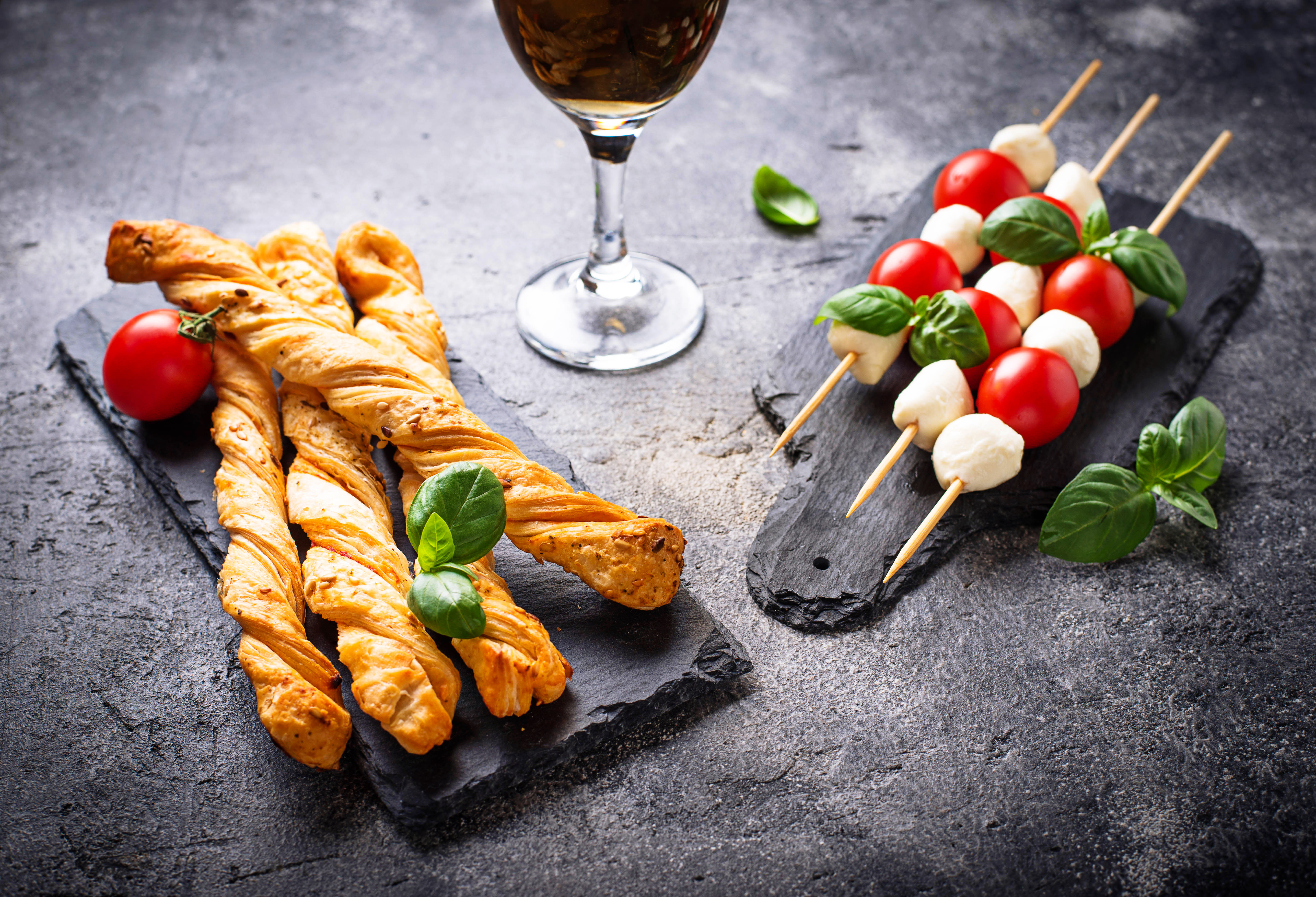 Arranged Food and Objects