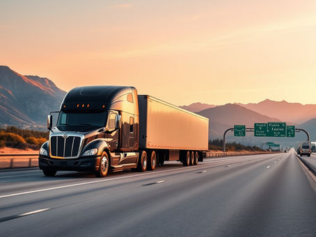 “Freightliner Cascadia truck hauling freight on a U.S. interstate highway – high-paying trucking lanes 2025”
