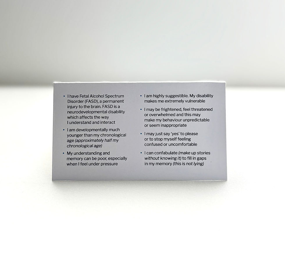 Thumbnail: Education wallet card: 'My Child has.....' 5 x multipack