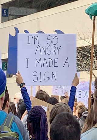People are angry about how Climate Change is being managed and those same people want the government / corporations to know it!