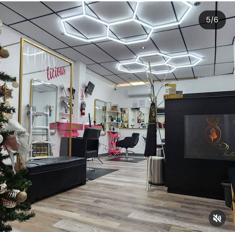 Repartiendo Brillo salon. (Suministrada)