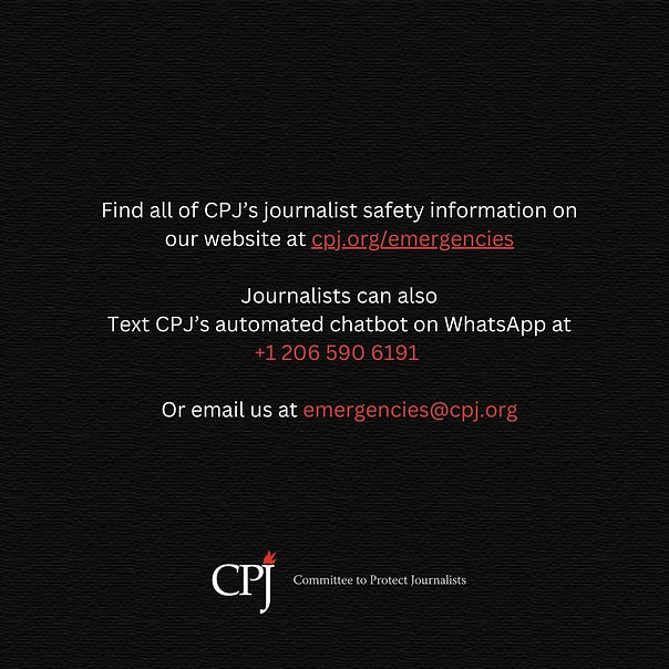 CPJ Protest Safety - 8 CPJ info