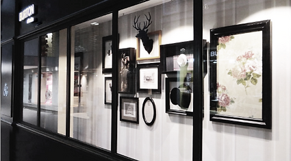 vitrine Burton of London vintage