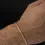 Thumbnail: fzgold 10K Real Gold Rope Chain Bracelet-Rope Chain-Twisted Diamond Cut Bracelet