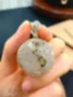 fz gold 14K Solid Gold- Diamond Globe Charm Pendant