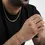 Thumbnail: fzgold 10K Real Gold Rope Chain Bracelet-Rope Chain-Twisted Diamond Cut Bracelet