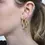 Thumbnail: 10K Real Yellow Gold - Plain Hoop Earrings - Shiny Round Hoop