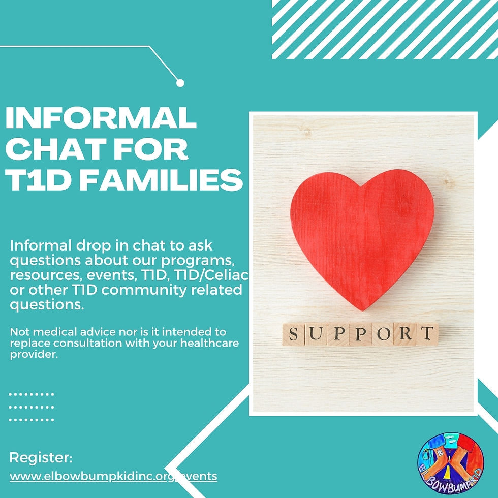 Drop in chat for T1D families