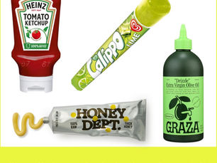 Verpackungsinnovation Beispiele: Calippo, Heinz Kopfsteherflasche, Graza Olivenöl — Integrity Design Hamburg