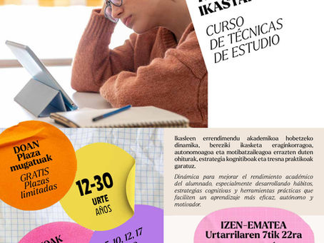 Gaztegune Leioako hurrengo jarduerak- Proximas actividades del gaztegune de Leioa.