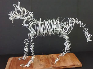 Horse Sculptures inspired by Deborah Butterfield
