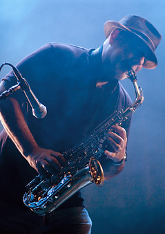Man Playing Saxophone