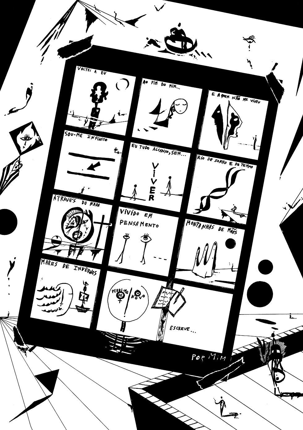 Uma página desta BD de 40 páginas