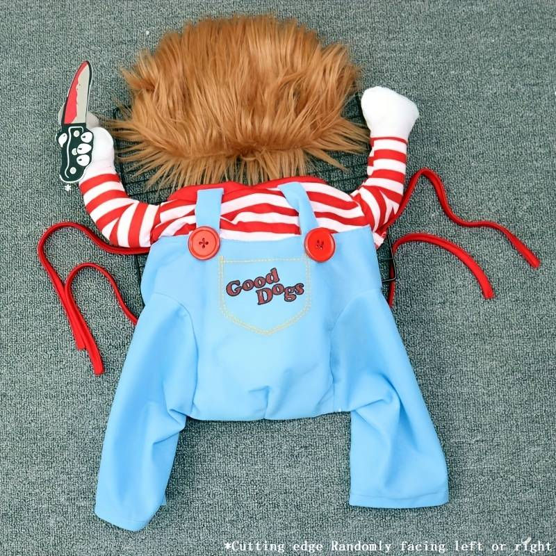 Miniature : Effrayer tout le monde avec un déguisement Chucky pour chien!