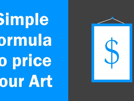 O preço certo para a tua arte - Simple art pricing formula