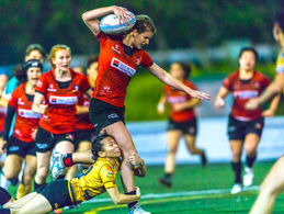 「畢馬威女子欖球超級聯賽」
 KPMG Women’s Premiership
華利Valley險勝猛虎Tigers   
港會HKFC「下區」佔上風