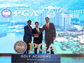 美國PGA職業高爾夫球協會
宣布與觀瀾湖集團達成多年合作協議
美國PGA職業高爾夫球協會旗下的高球學院
將首度在深圳和海南揭幕