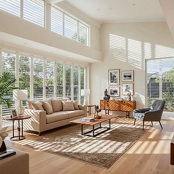 Custom shutters in a high-traffic Australian home