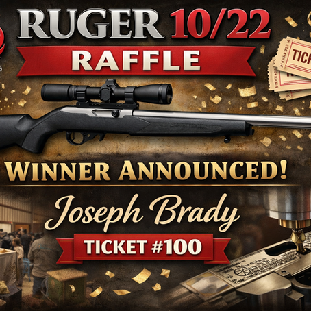 Ruger 10/22 Raffle Announcement