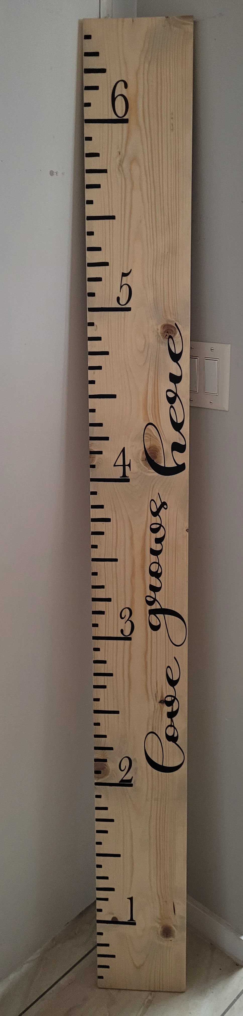 Love Grows Here Growth Chart