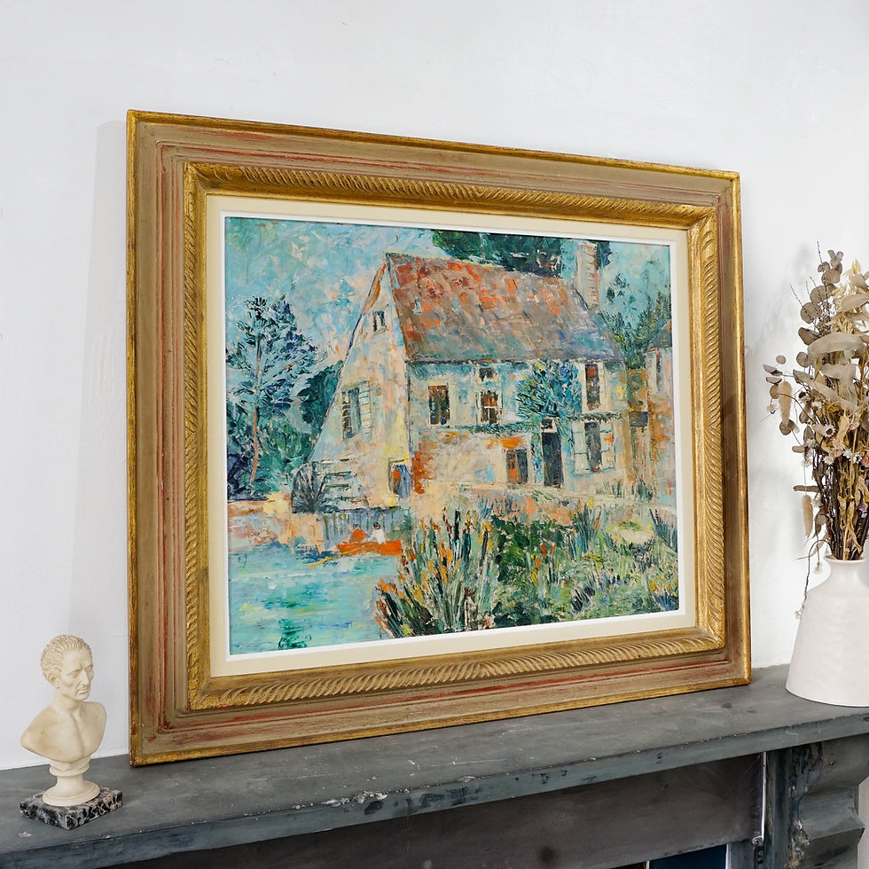 Thumbnail: Post-Impressionist Cottage Mill Scene