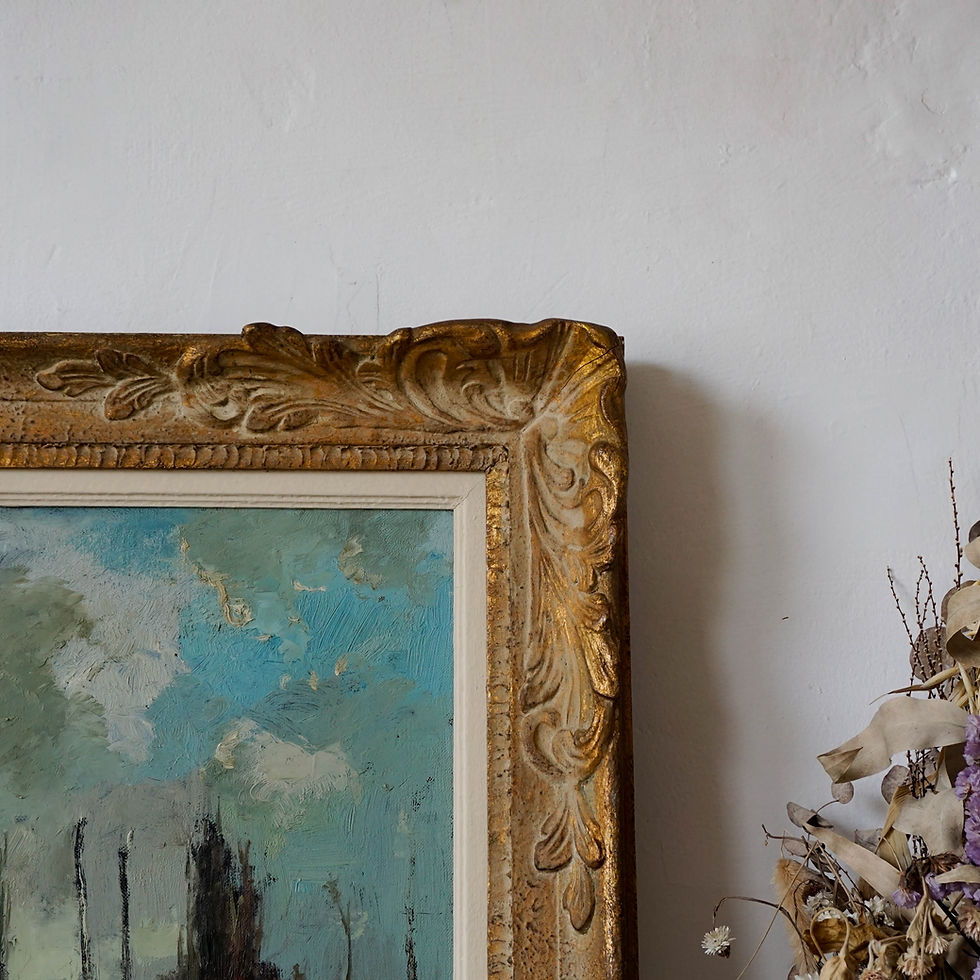 Thumbnail: Harvest Painting in Gold Frame