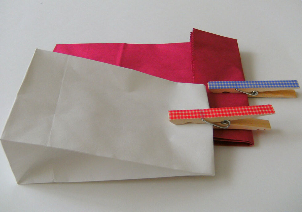 Thumbnail: Paper Lunch Bags - Set of 10 - Red Full Size