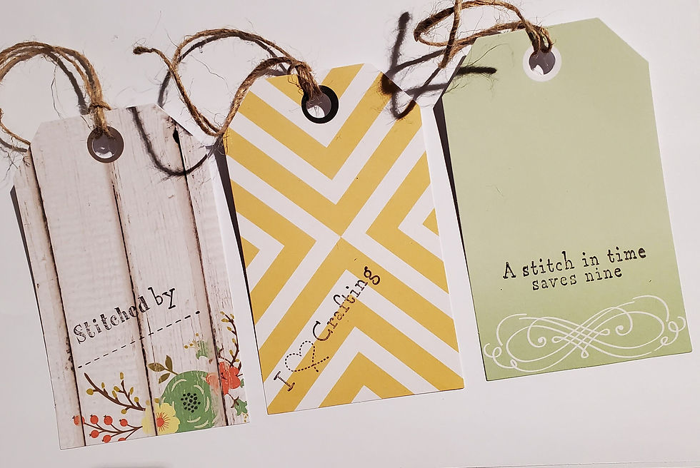 Thumbnail: Stamp, Tag Kit, Sewing, Craft, Stitched by, Foam Cling Stamp, Quilters Stamp