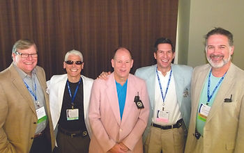 (L-R) Jeff Graham (past president) presided over the swearing in ceremony of CORFAC’s new 2015 executive officers: Ray Lyons (treasurer), John Homsher (VP), Scott Savacool (president) and Lou Suski (secretary).