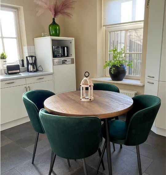 Privé sauna, vakantiehuis, losser, airbnb, hotel, bed & breakfast, natuurhuisje, boerderij, landhuis onder de lindeboom, landhuis, keuken